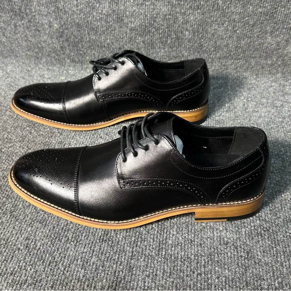 NIB Men’s Stacy Adams Darren Oxford Shoes Size 8.5 - Picture 3 of 6